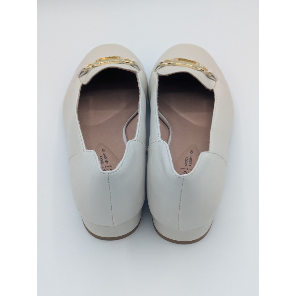 LifeStride Celine Loafers‎ 8W Cream Gold Bit Soft System Comfort Shoes - Picture 8 of 12